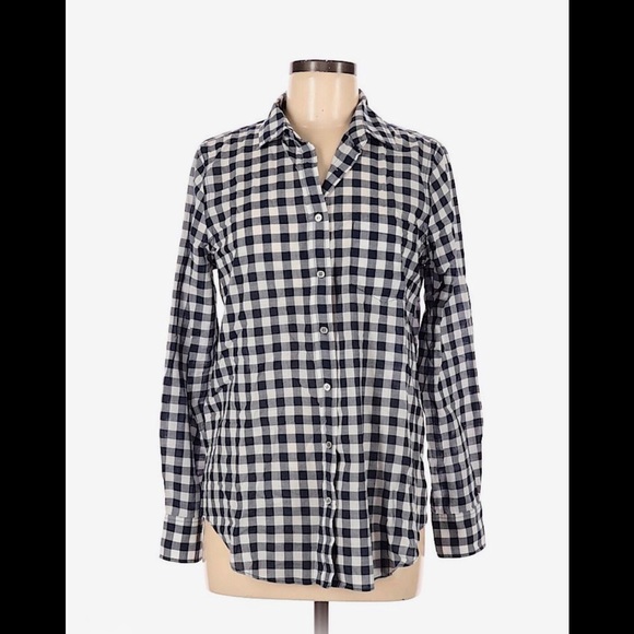 J Crew Factory Checkered Button up shirt - Picture 3 of 8